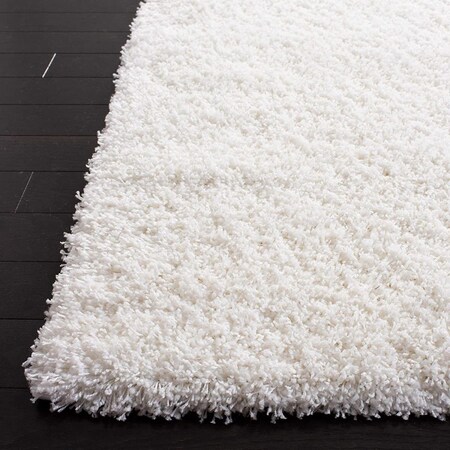 Safavieh 2 ft. 3 in. x 21 ft. Shag Contemporary Area Rug - White SG151-1010-221